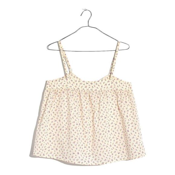 Madewell Stitched Swing Tank Top in Bright Buds - Picture 1 of 7